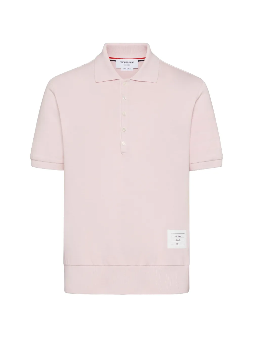 Thom Browne short-sleeve polo shirt - Rosa