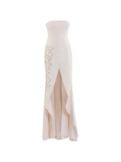 Saiid Kobeisy detachable-sleeves maxi dress