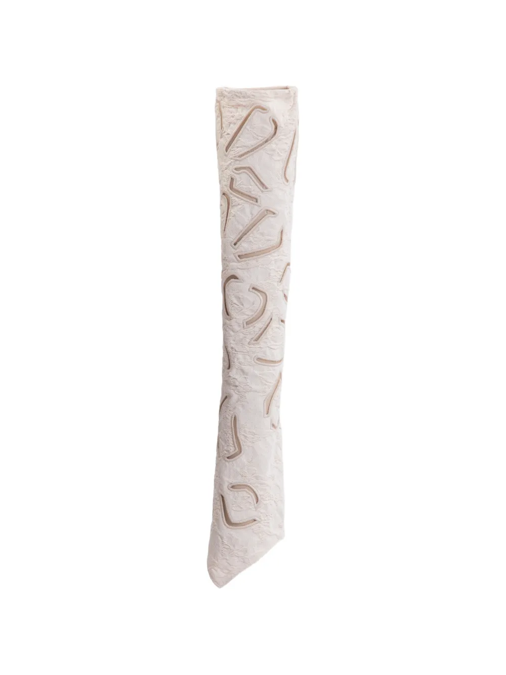 Saiid Kobeisy Fijngebreide midi-jurk Beige