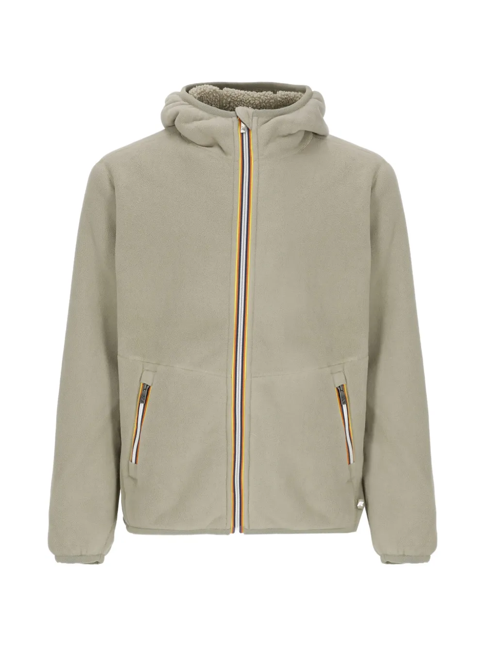 K-Way hooded reversible zip jacket - Toni neutri