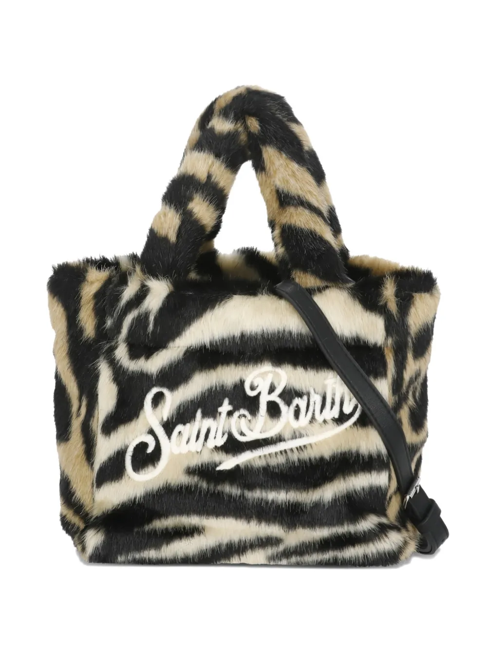 MC2 Saint Barth Colette Soft Fur zebra-patterned tote bag - Toni neutri