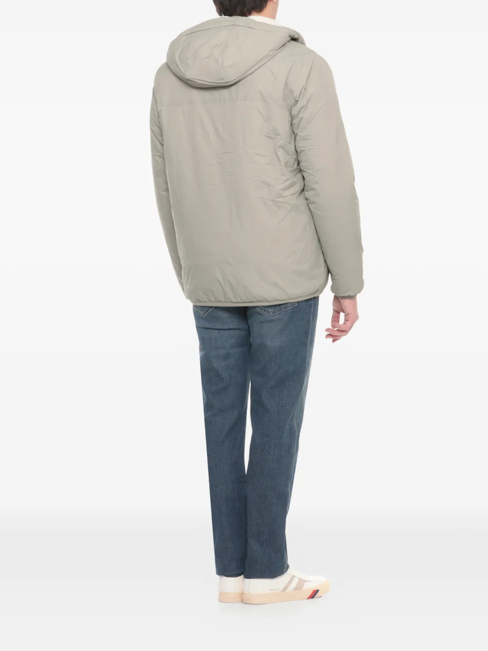 K-Way The Real 4.0 jack met capuchon en rits Beige