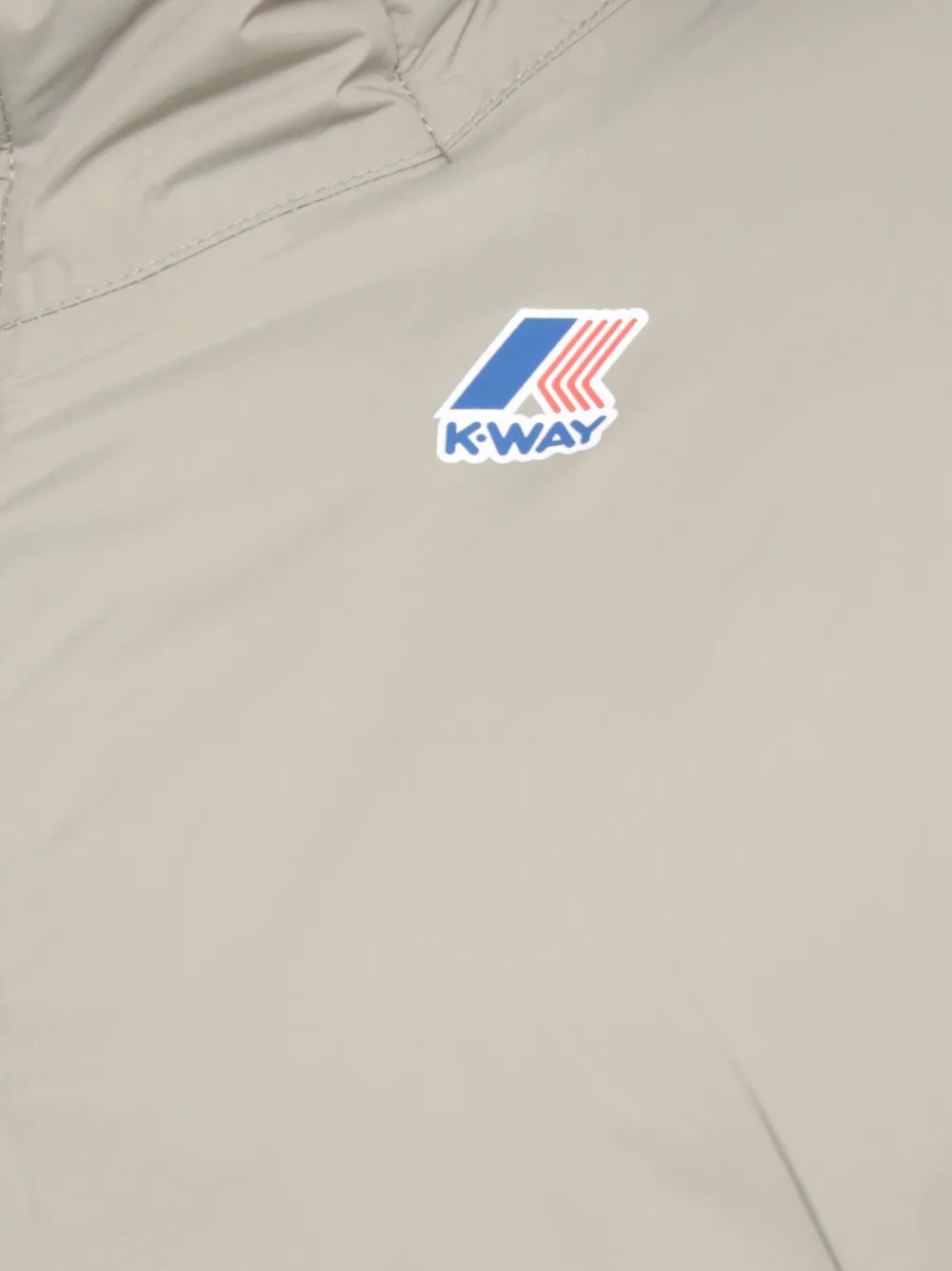K-Way The Real 4.0 jack met capuchon en rits Beige