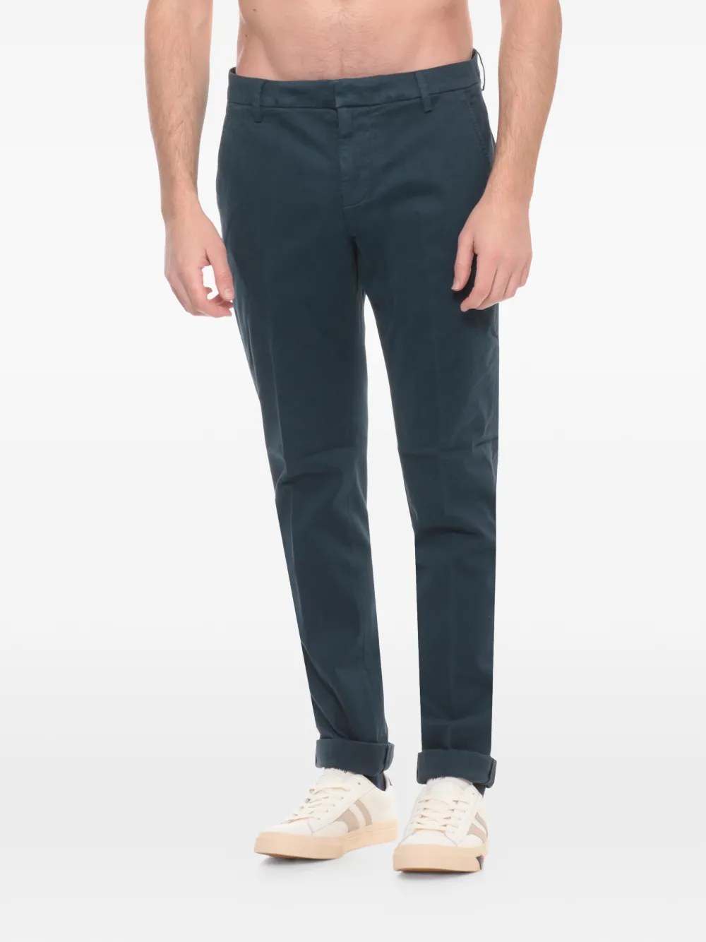  Dondup Belt Loops Logo Trousers - Blue 