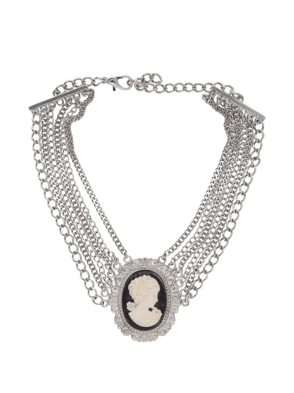 Vintage Cameo Collier chain necklace - Argento