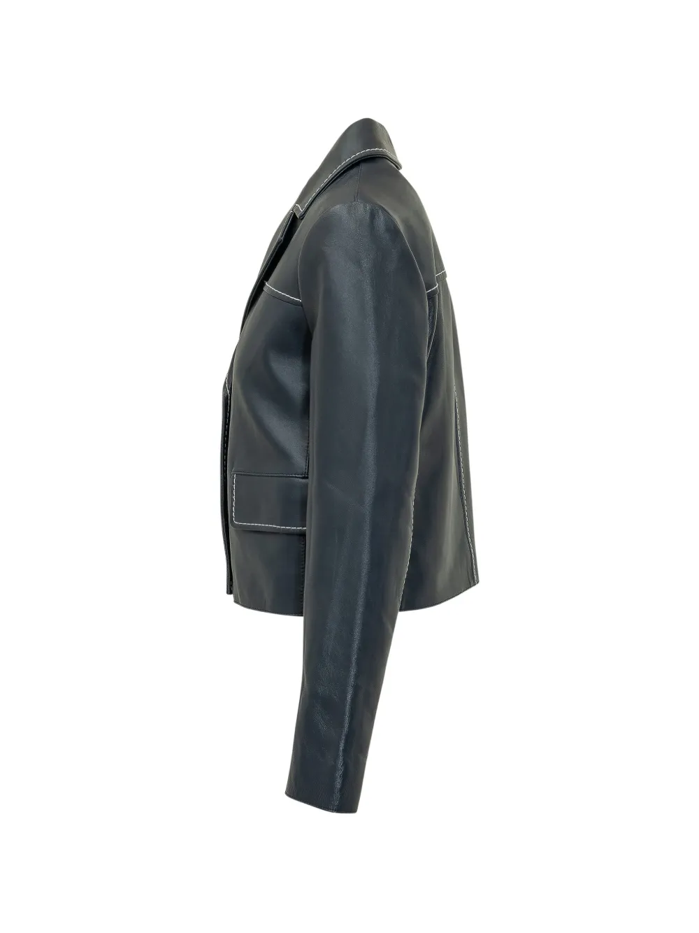 Michael Kors Leren blazer Blauw
