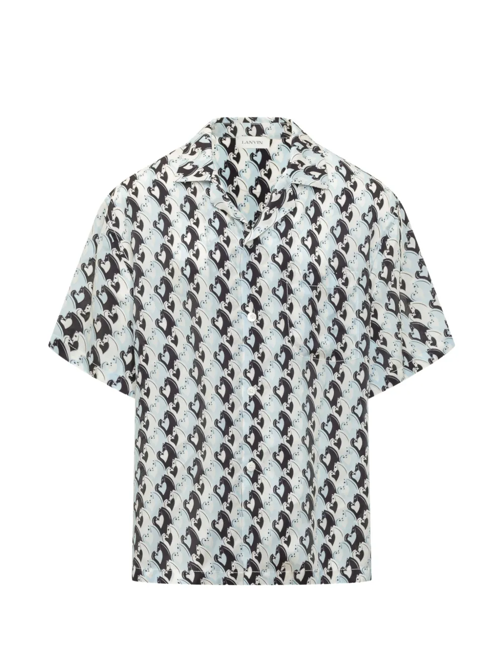 Lanvin Camicia con colletto cubano - Bianco