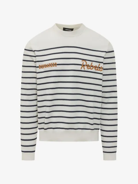 DSQUARED2 pull à rayures
