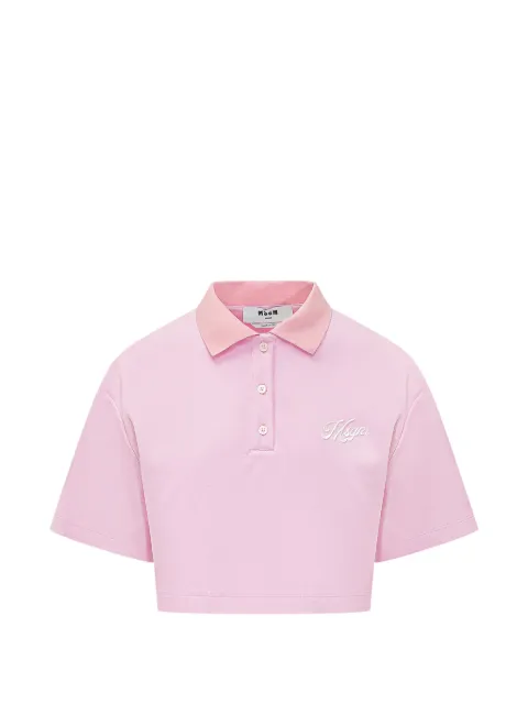 MSGM collared polo top 