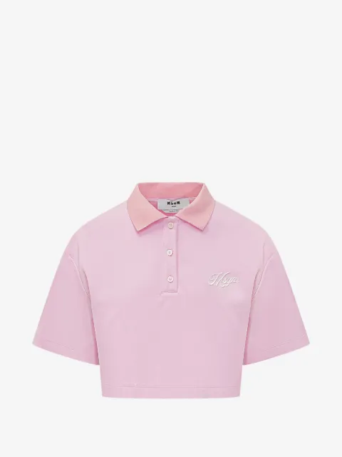 MSGM collared polo top