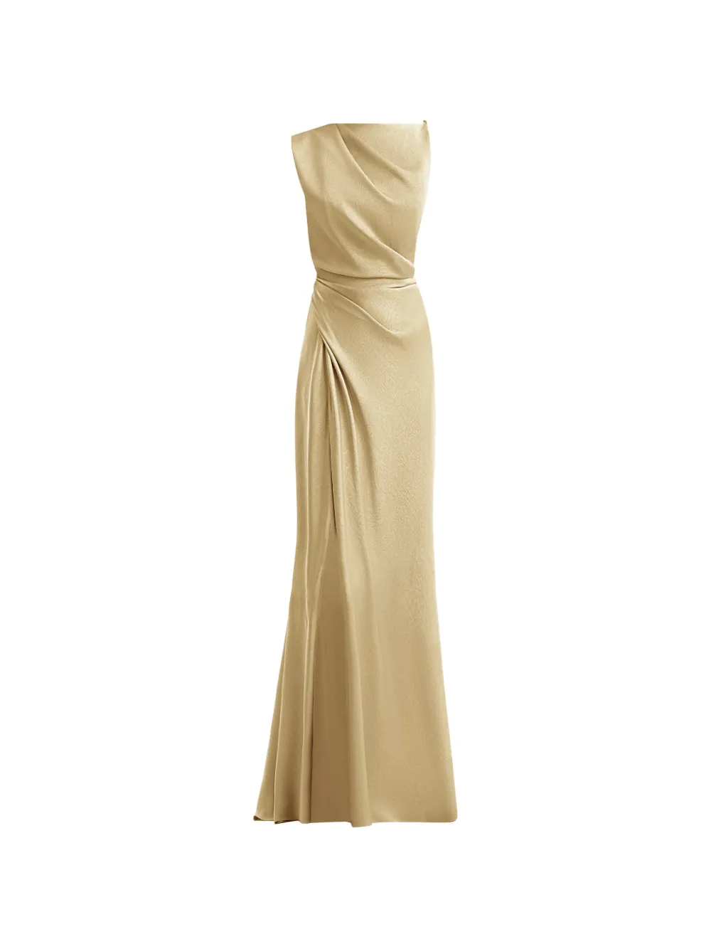 Gemy Maalouf asymmetrical-draped maxi dress - Toni neutri