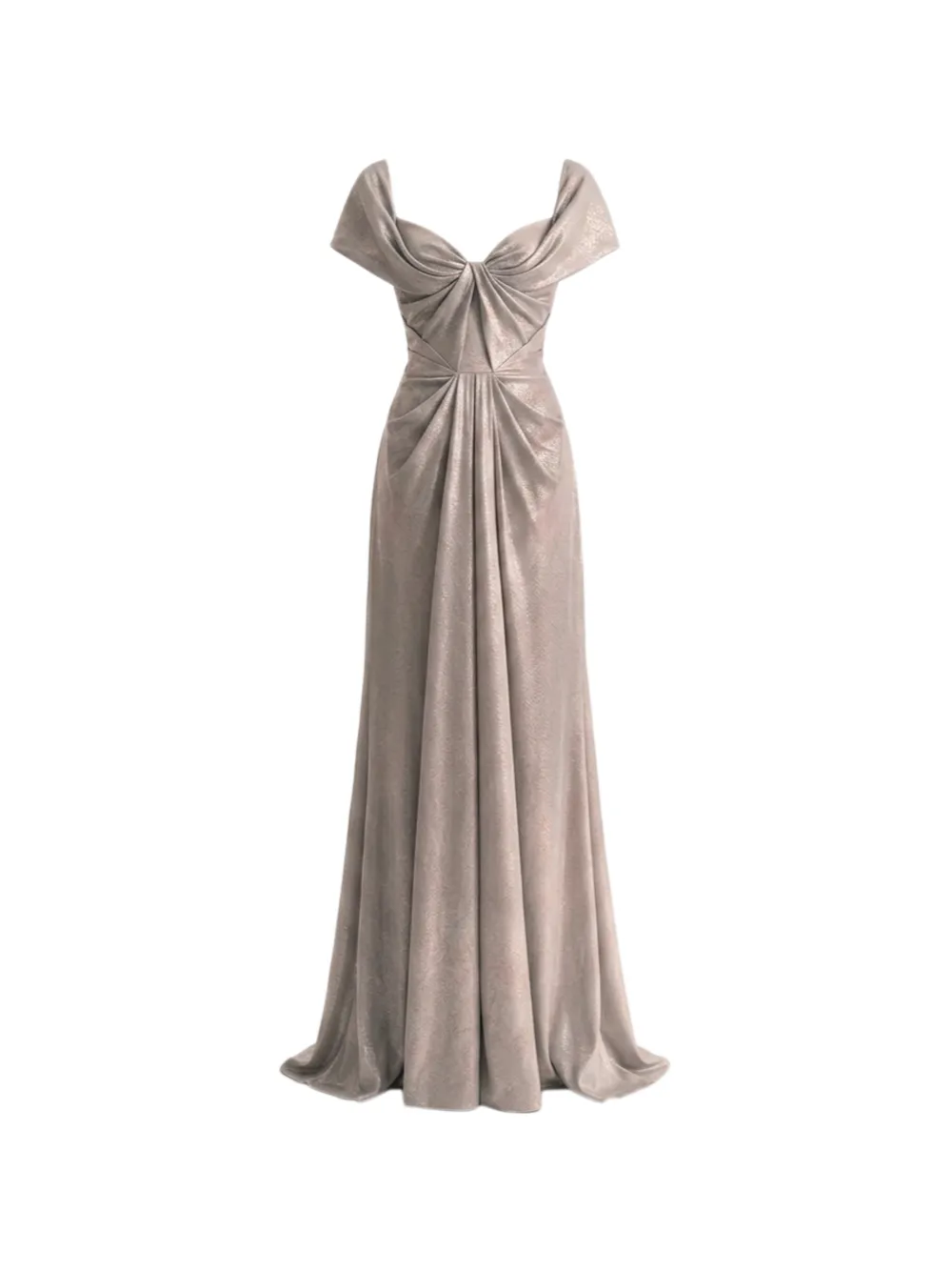 Gemy Maalouf draped sweetheart-neck dress - Grigio