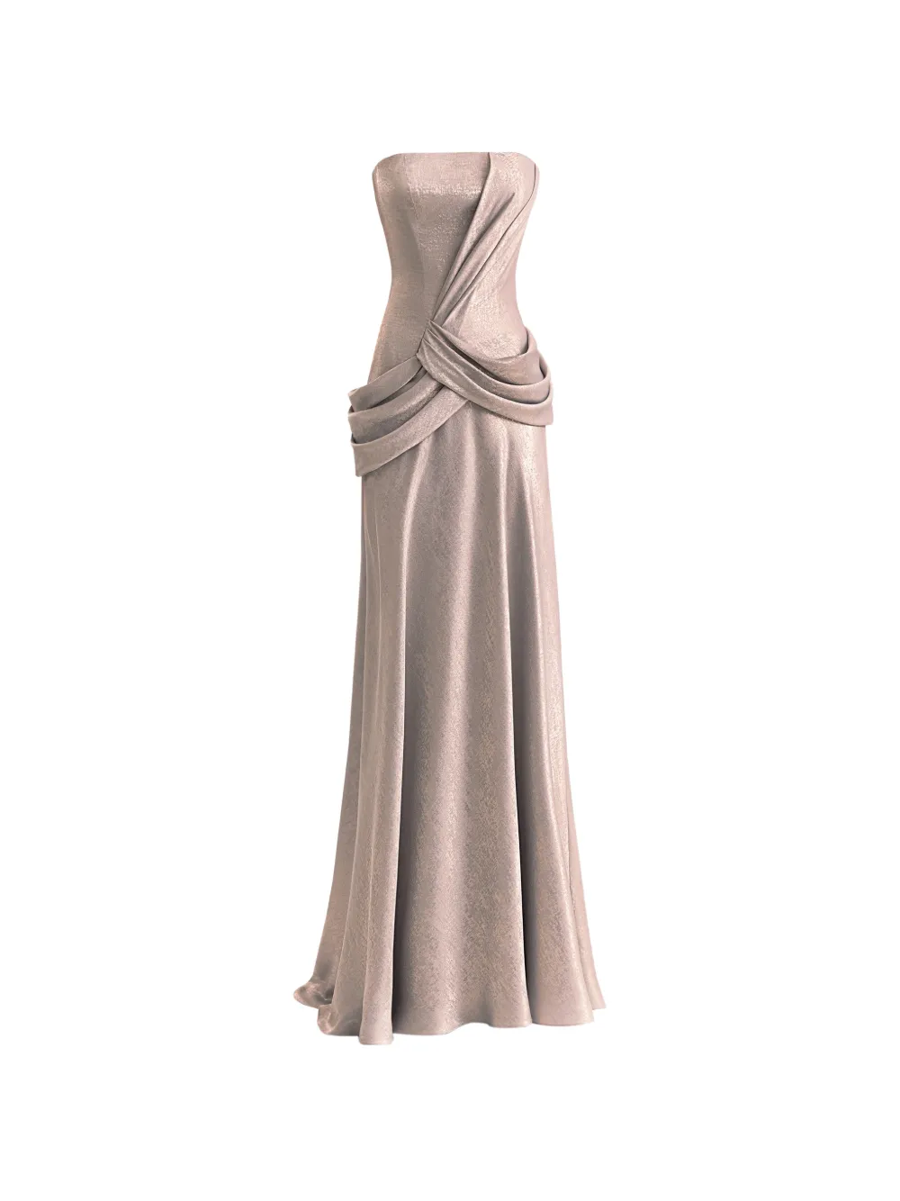 Gemy Maalouf Strapless maxi-jurk Grijs