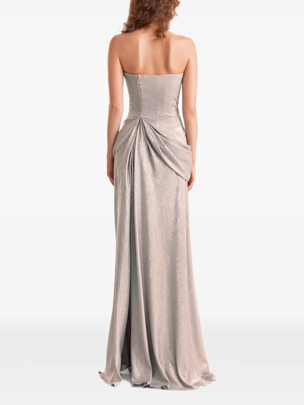 Gemy Maalouf Strapless maxi-jurk Grijs