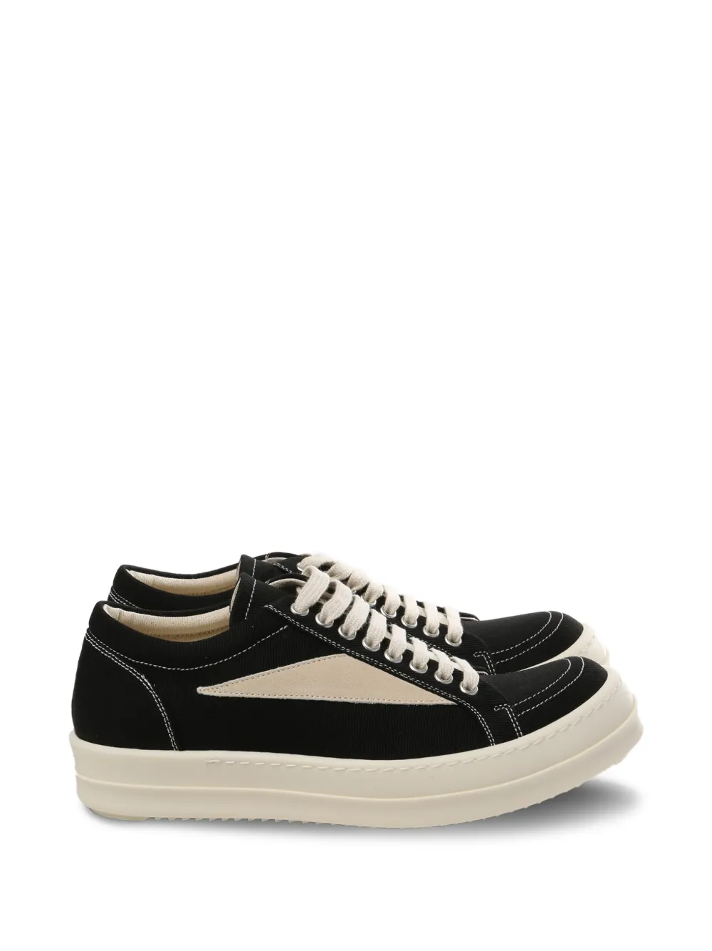 Rick Owens DRKSHDW Sneakers met contrasterend vlak Zwart