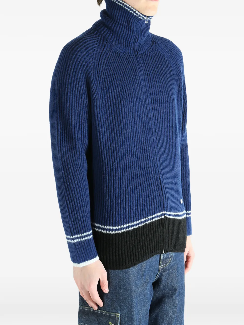 Marni Vest met col en rits Blauw
