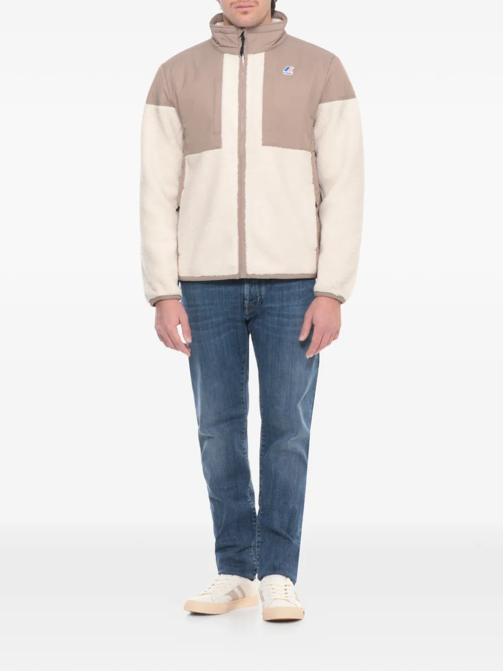 K-Way Sixte 4.0 jack met rits Beige