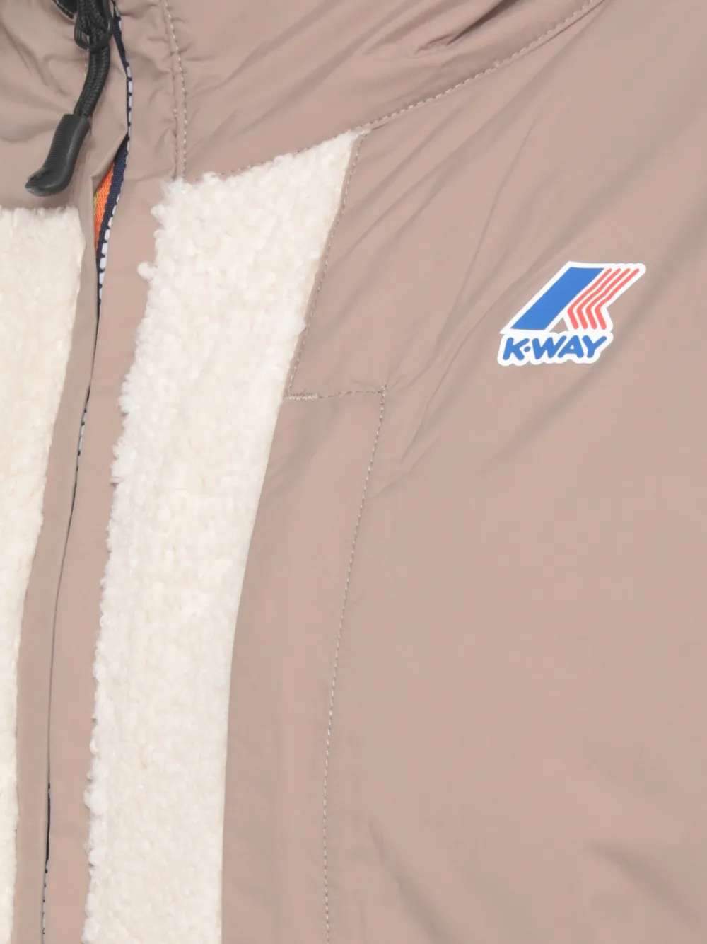 K-Way Sixte 4.0 jack met rits Beige