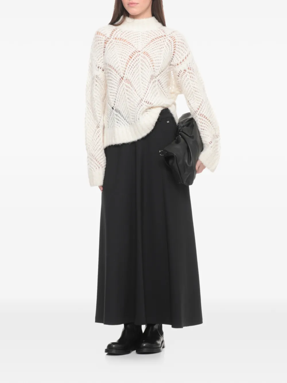  Antonelli Openwork Sweater - Neutrals 