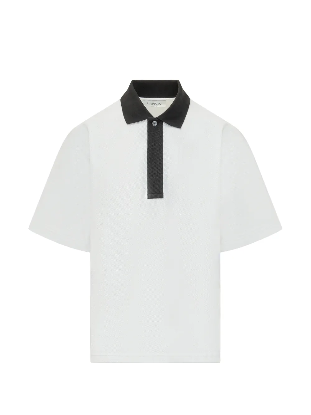 Lanvin buttoned cotton polo shirt - Bianco