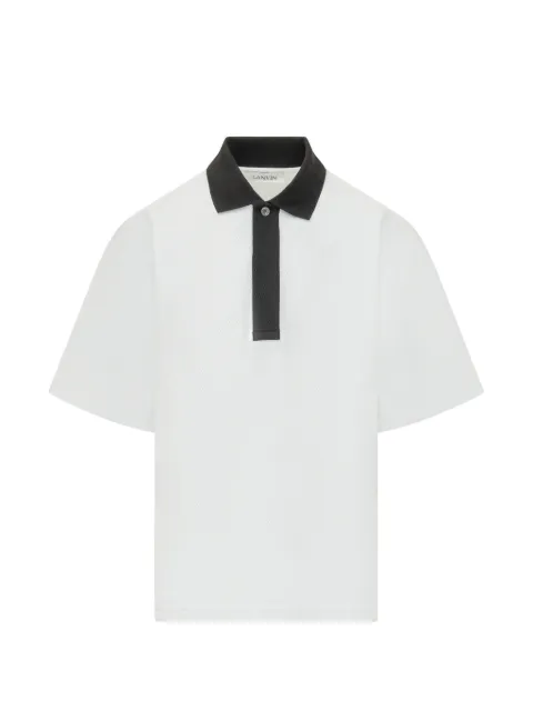 Lanvin buttoned cotton polo shirt