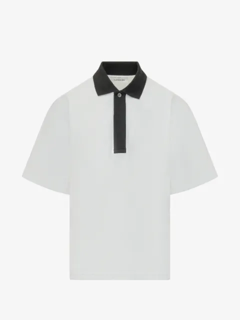Lanvin buttoned cotton polo shirt