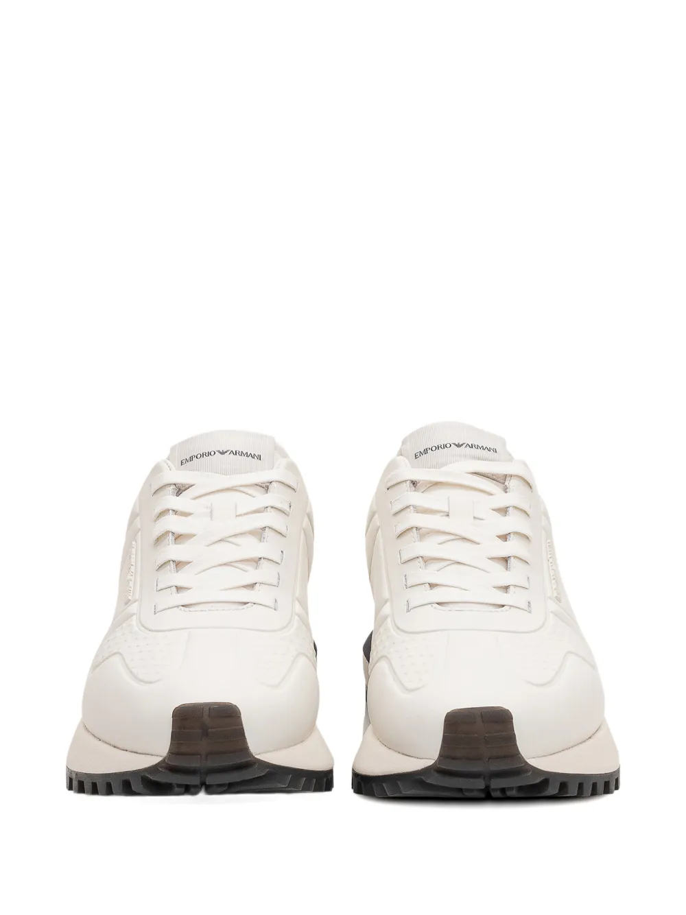 Emporio Armani lace-up fastening sneakers Wit