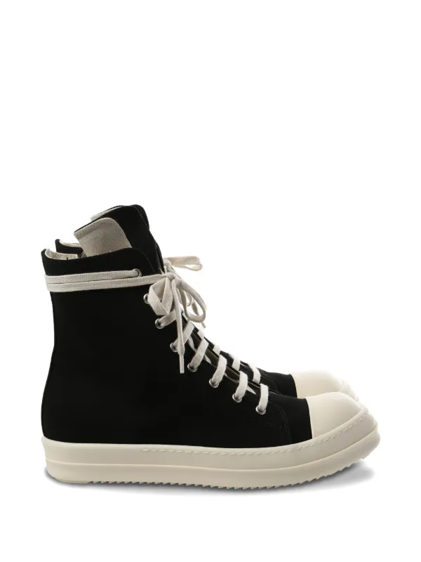 トップス rick Rick Owens DRKSHDW レースアップ ジップ スニーカー | ブラック
