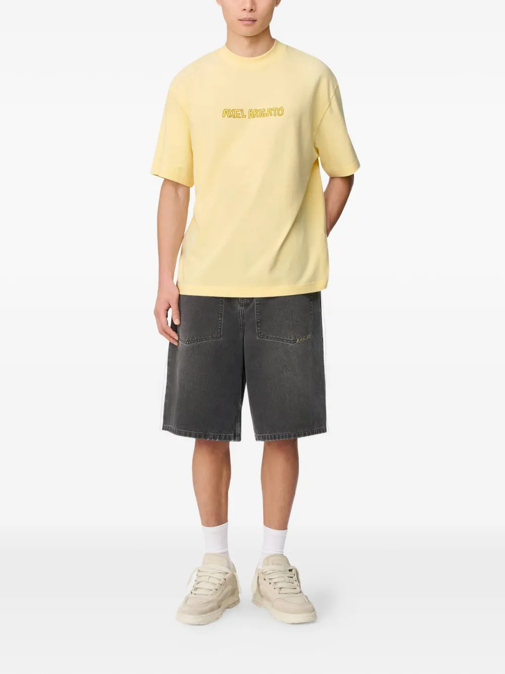 Axel Arigato Invert denim shorts - Grijs