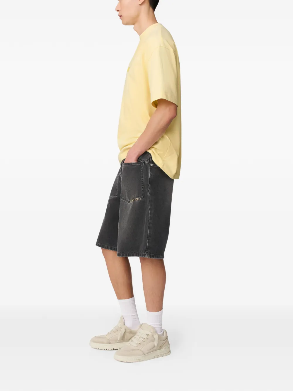 Axel Arigato Invert denim shorts Grijs