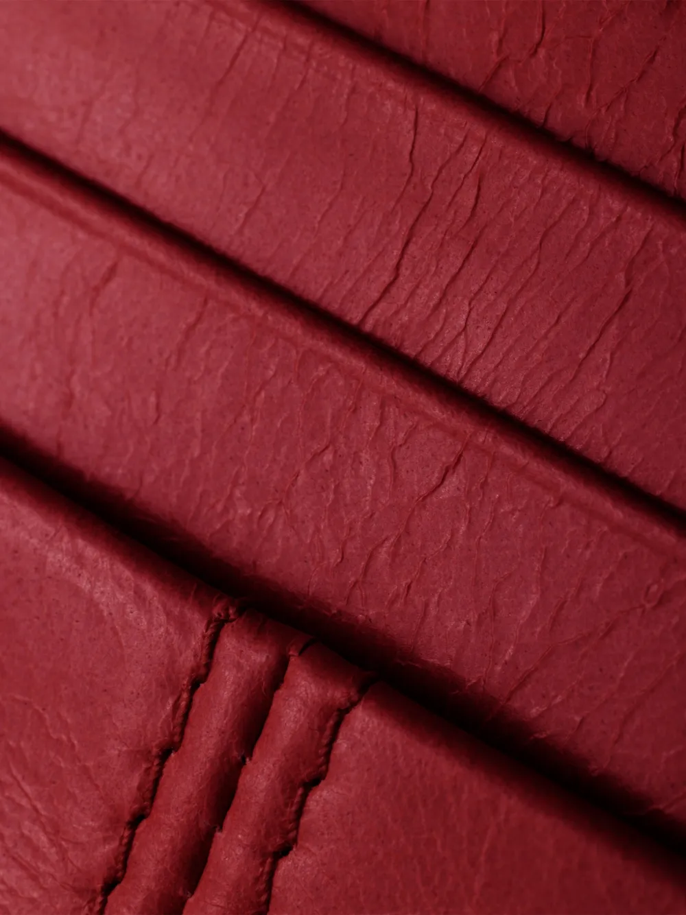 Prada Leren pasjeshouder met logo Rood