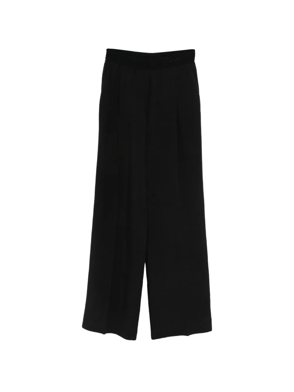 ERMANNO FIRENZE logo-waistband trousers - Nero