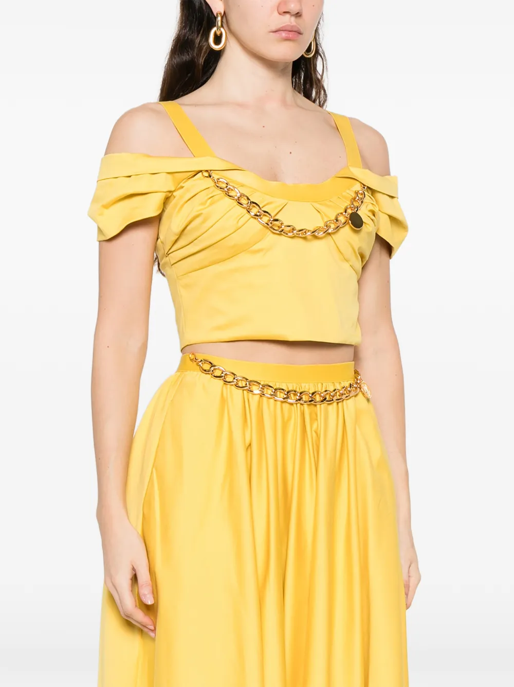  Elisabetta Franchi Chain-detail Top - Yellow 