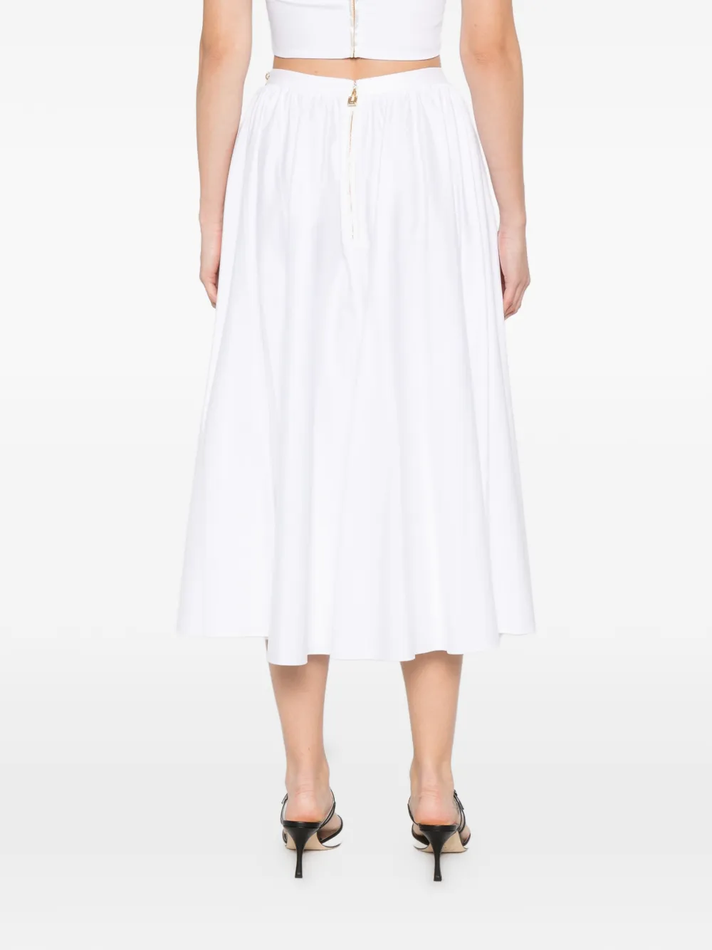 Elisabetta Franchi Mini-rok met kettingdetail Wit