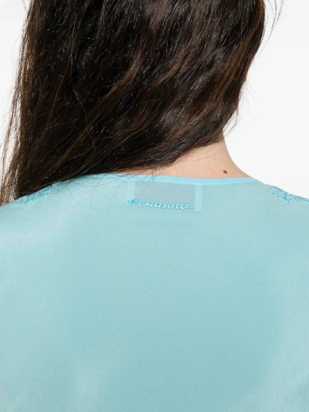 Lace-Detail V-Neck Top
