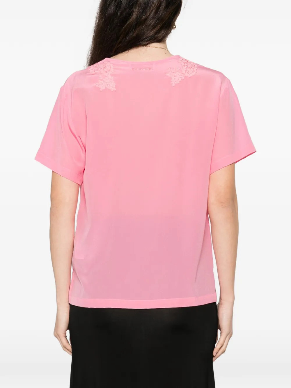 Lace-Detail V-Neck Top