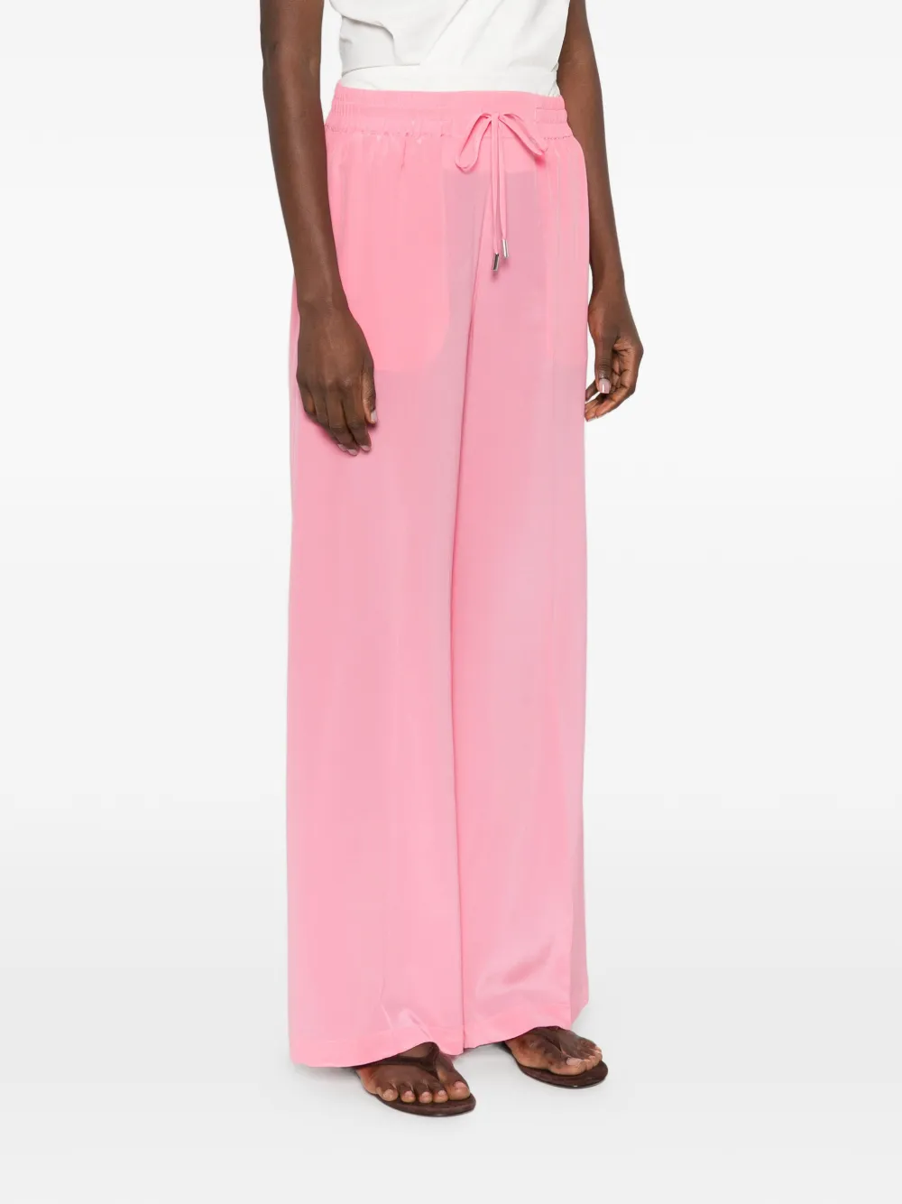  Ermanno Firenze Drawstring Trousers - Pink 