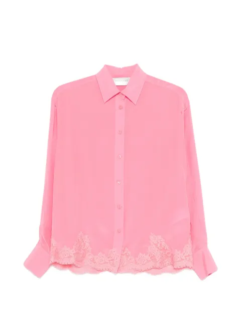 ERMANNO FIRENZE lace-trim shirt