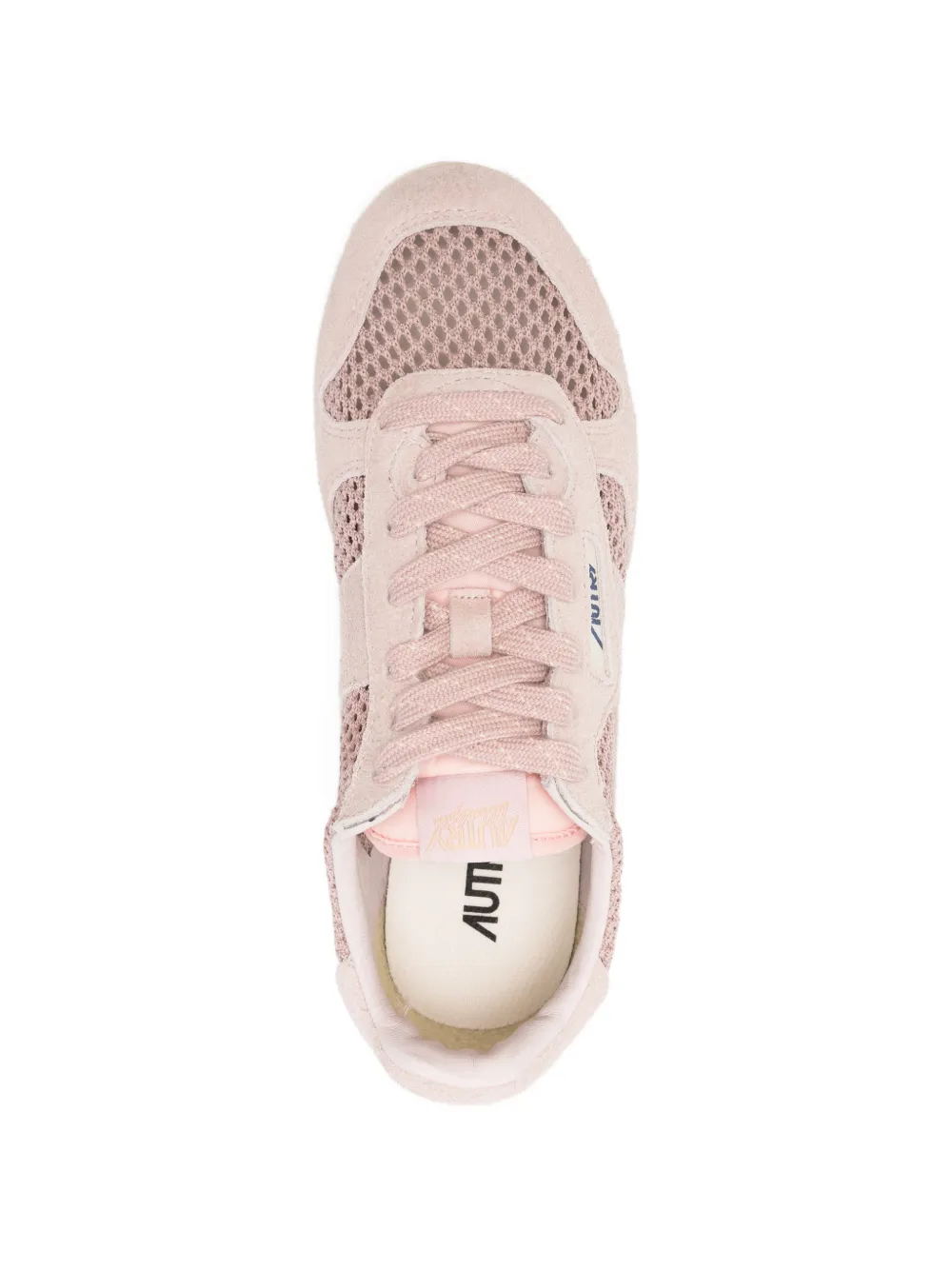 Autry Leren sneakers met mesh Roze