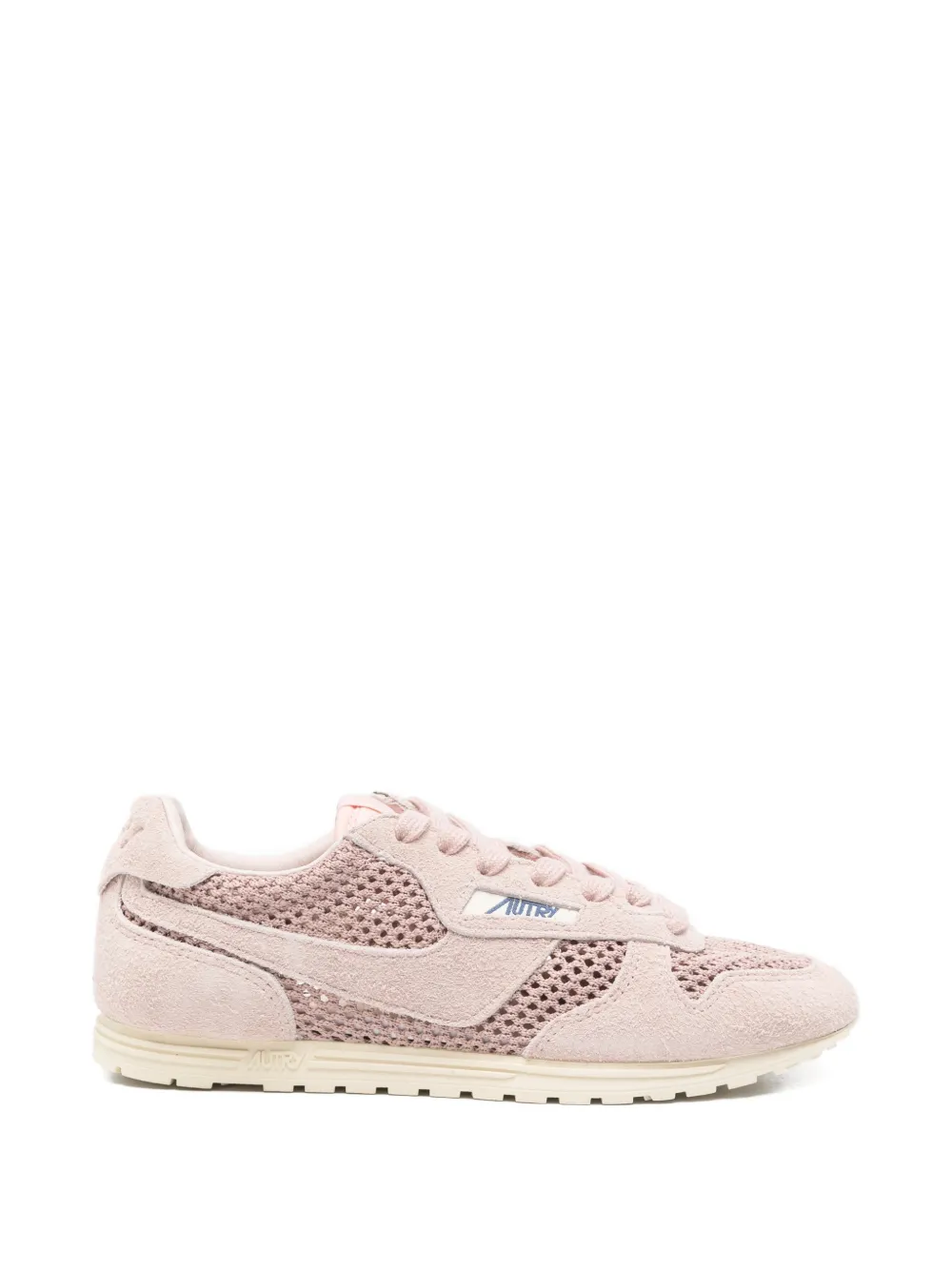 Autry mesh leather sneakers - Rosa