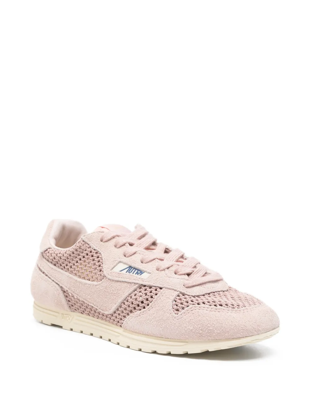 Autry Leren sneakers met mesh Roze