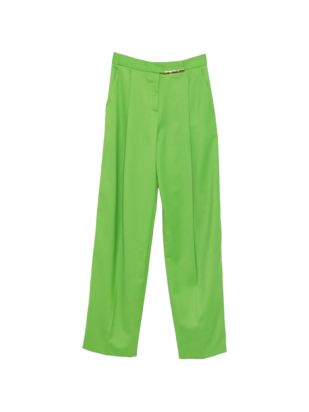 Elisabetta Franchi pleated-front tailored trousers - Verde
