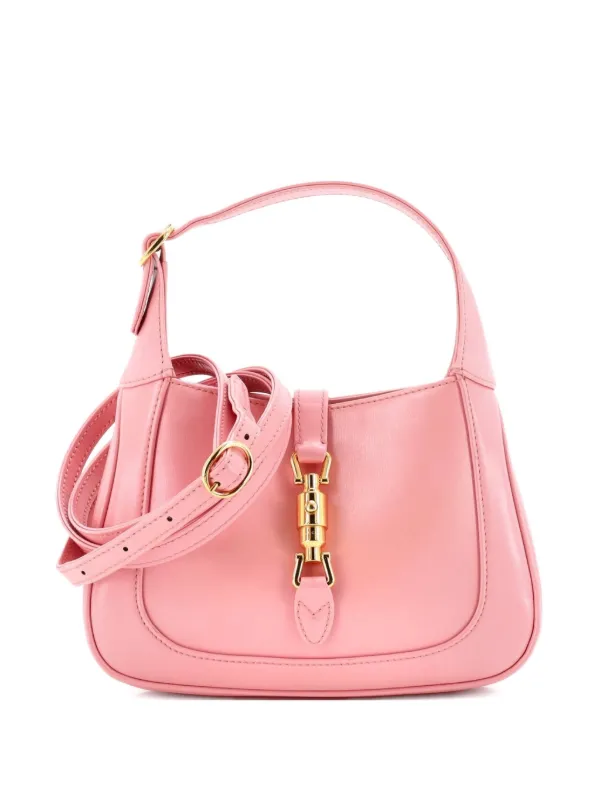 Gucci Pre-owned Jackie 1961 Leather Mini Hobo Bag in Pink