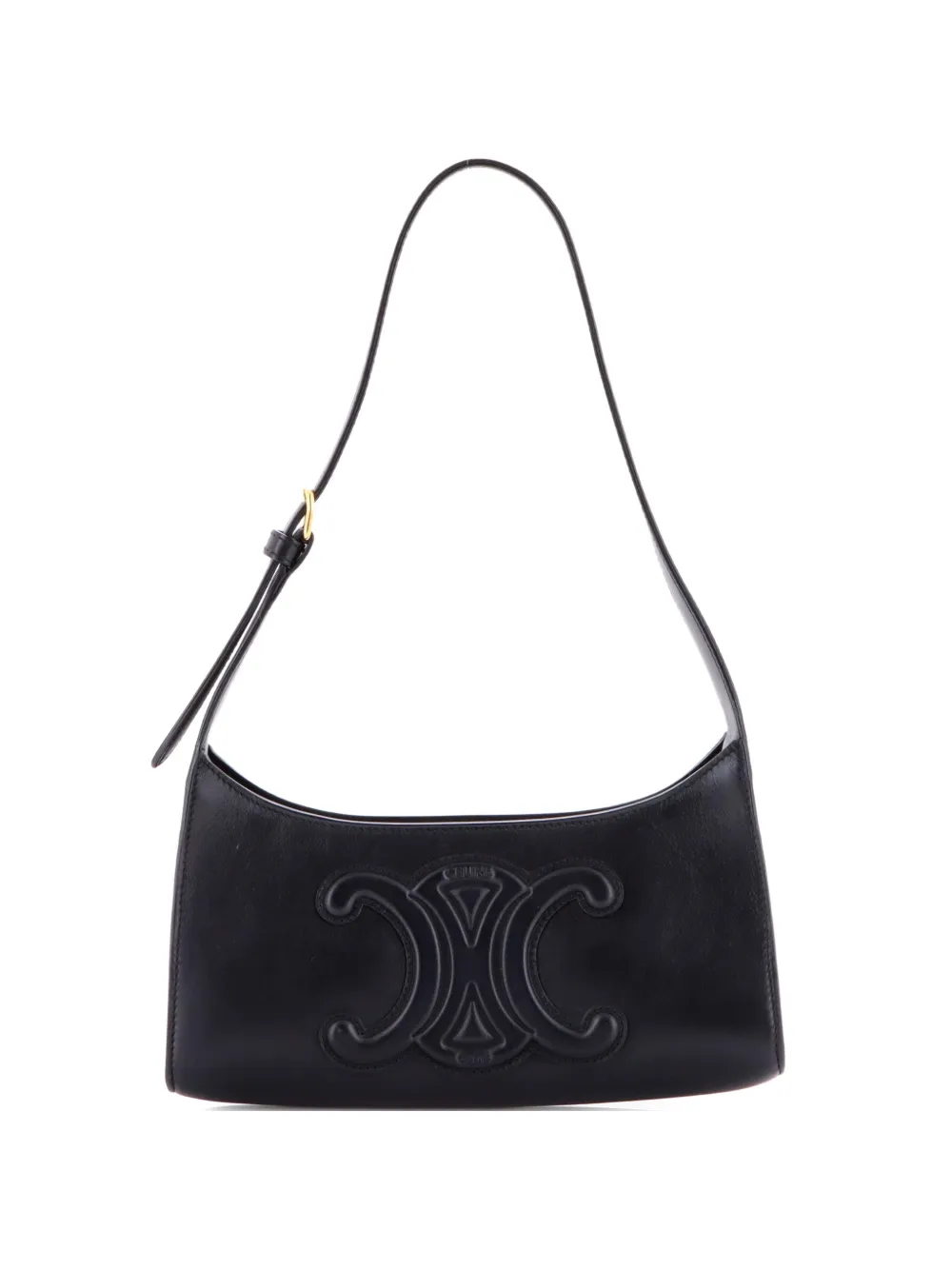 Celine Pre-Owned Borsa a spalla Cuir Triomphe in pelle - Nero