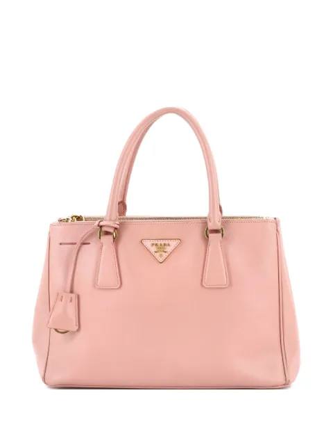 Prada Pre-Owned Double Zip Lux Saffiano Leather Small tote bag