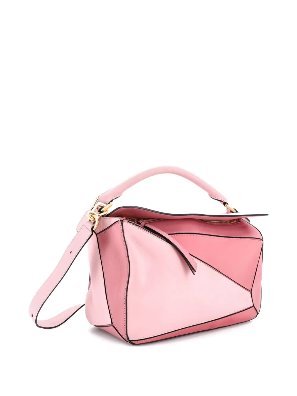 Loewe Pre-Owned Borsa a spalla Puzzle media in pelle - Rosa