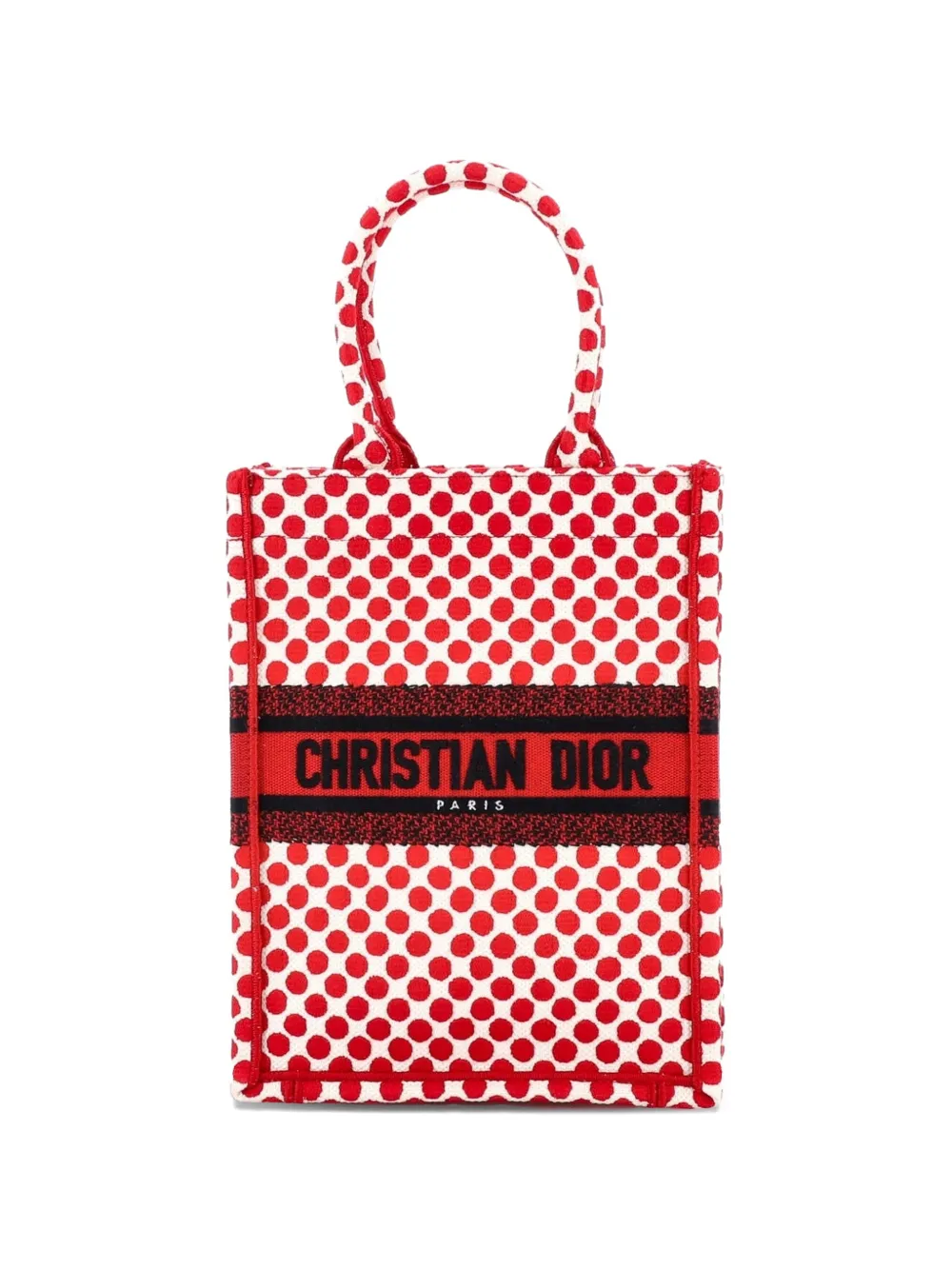 Christian Dior Pre-Owned Borsa tote Book in tela con stampa - Rosso