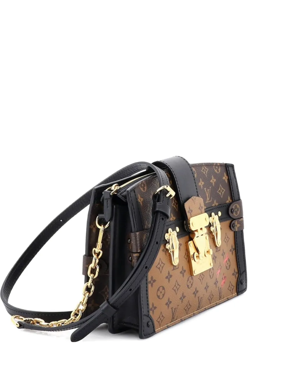 Louis Vuitton Pre-Owned Clutch Trunk in tela Reverse Monogram - Marrone