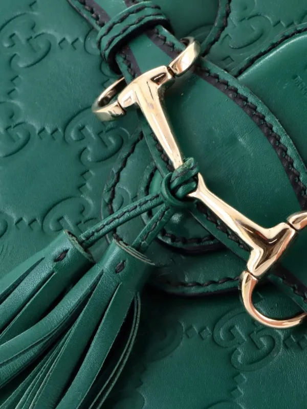 Gucci Pre-Owned エミリー チェーン フラップ グッチシマ レザー