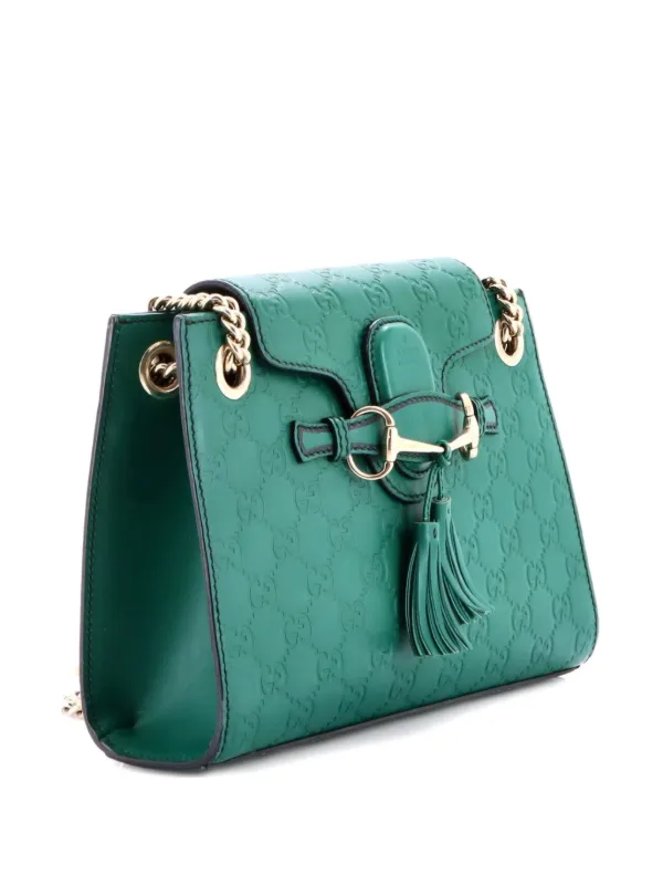 Gucci Pre-Owned エミリー チェーン フラップ グッチシマ レザー